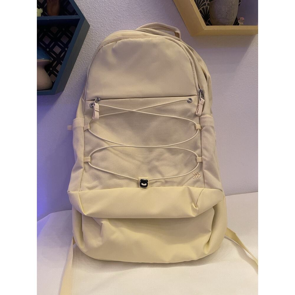 New w/ tags Yellow Backpack / Bookbag / Laptop Canvas & Buttery Soft. B2school